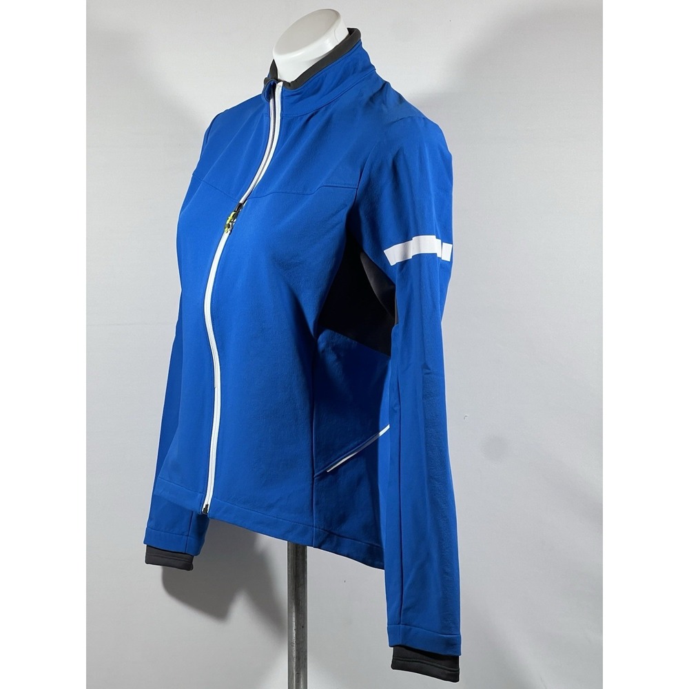 Novara Cycling Jacket Mens Blue Reflective Full Zip Performance Riding - Picture 6 of 16